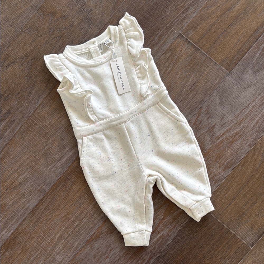 NWT JANIE AND JACK Confetti Jumpsuit (Size 6-12mo)